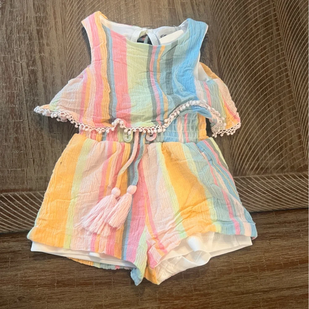 Rare editions baby girl romper 6M